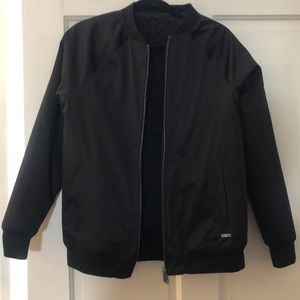 Sweaty Betty Embroidered Reversible Bomber Jacket